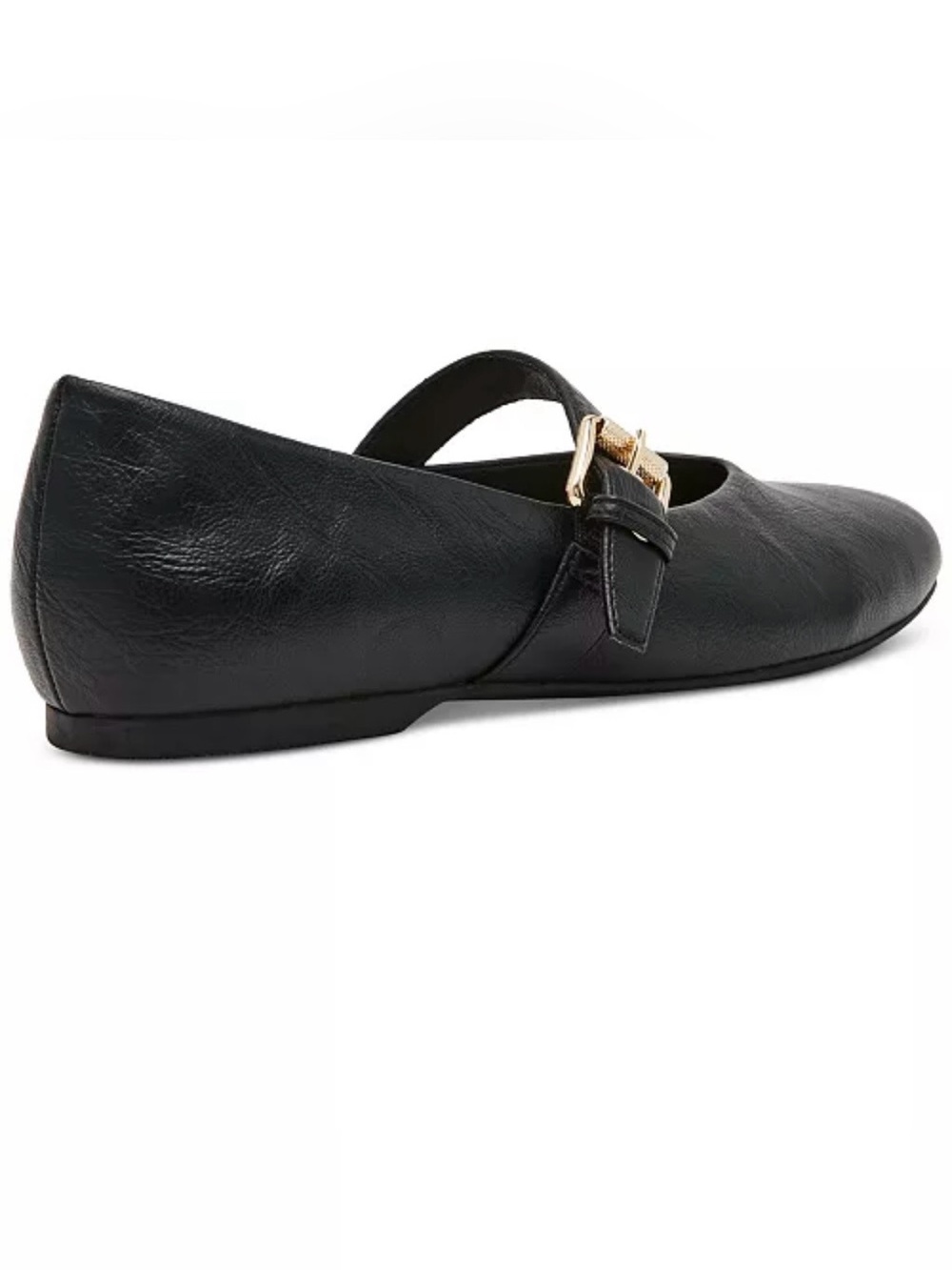 DV by Dolce Vita Women's NWT with Gold Buckle Mary Jane Flats- Black- Size 7.5 - Picture 7 of 12